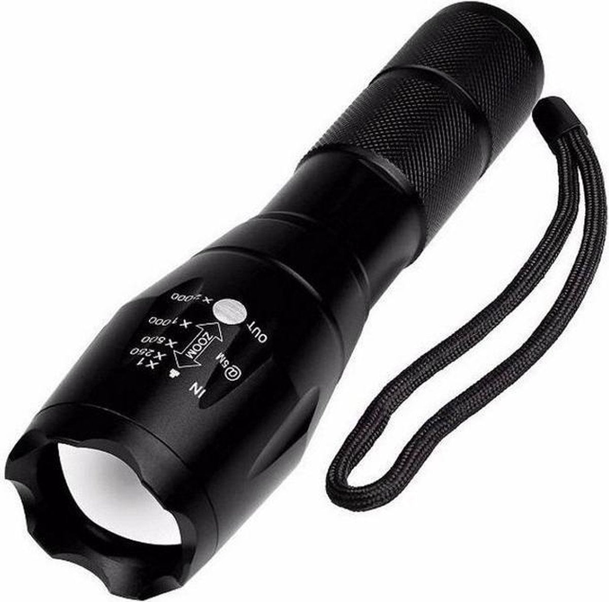 Tactical zaklamp LED extreem fel tot 2000x zoom - militaire SOS zaklamp
