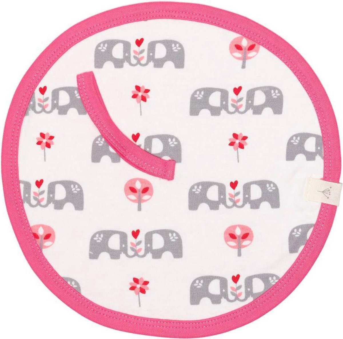 Fresk - Speendoek Olifant - Grijs/Roze