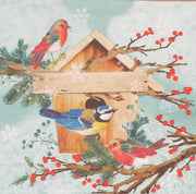 Servetten X-Mas Bird House 33 x 33 cm