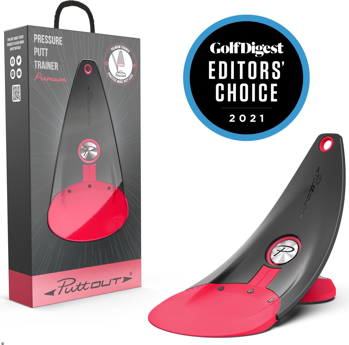 Premium Pressure Putt Trainer Coral - PuttOUT - 2021 Serie