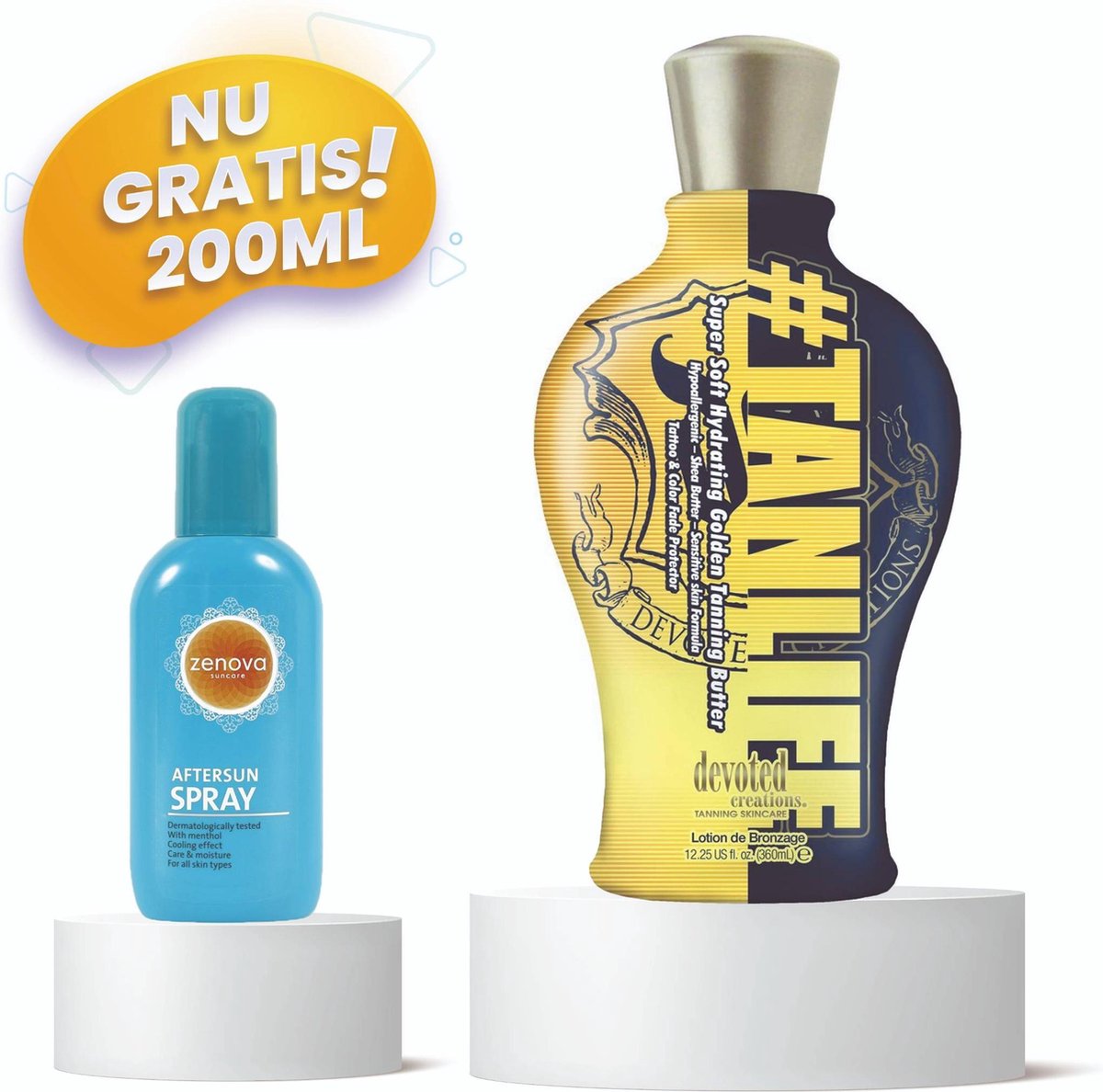 Devoted Creations ® #Tanlife - Zonnebank - Zonnebankcreme - Zonnebank creme - Bronzer - Gelaatsbruiner - 360 ML