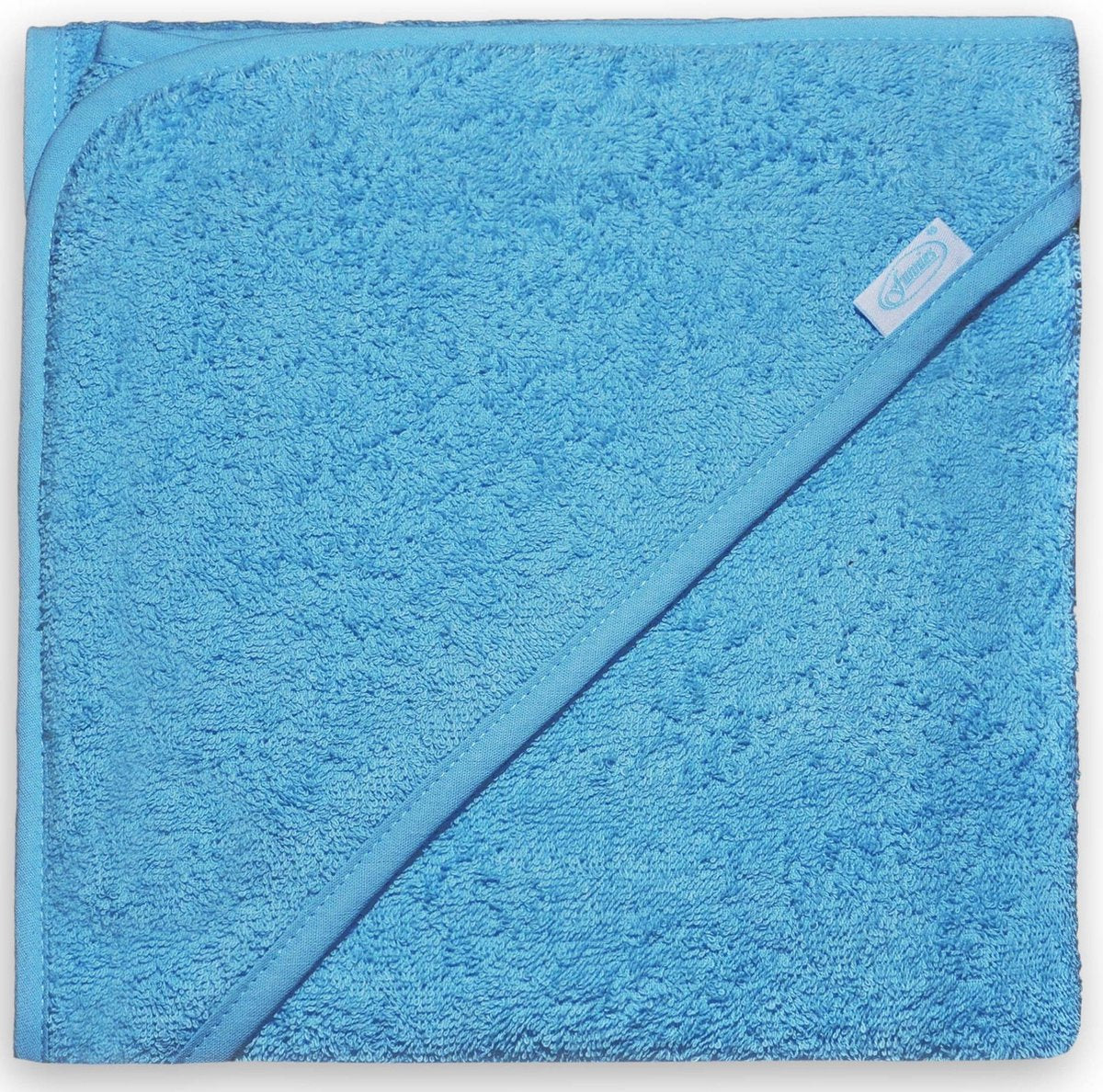 Funnies Badcape Junior 80 Cm Katoen Blauw
