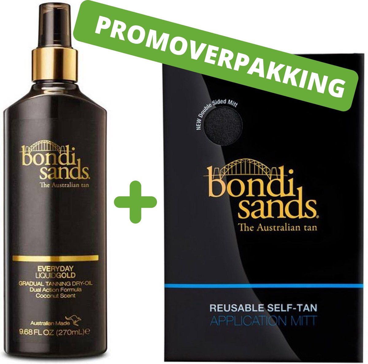 Bondi Sands Everyday Liquid Gold Gradual Tanning Dry-Oil + Tanning Mitt - 275 ml - Zelfbruiner