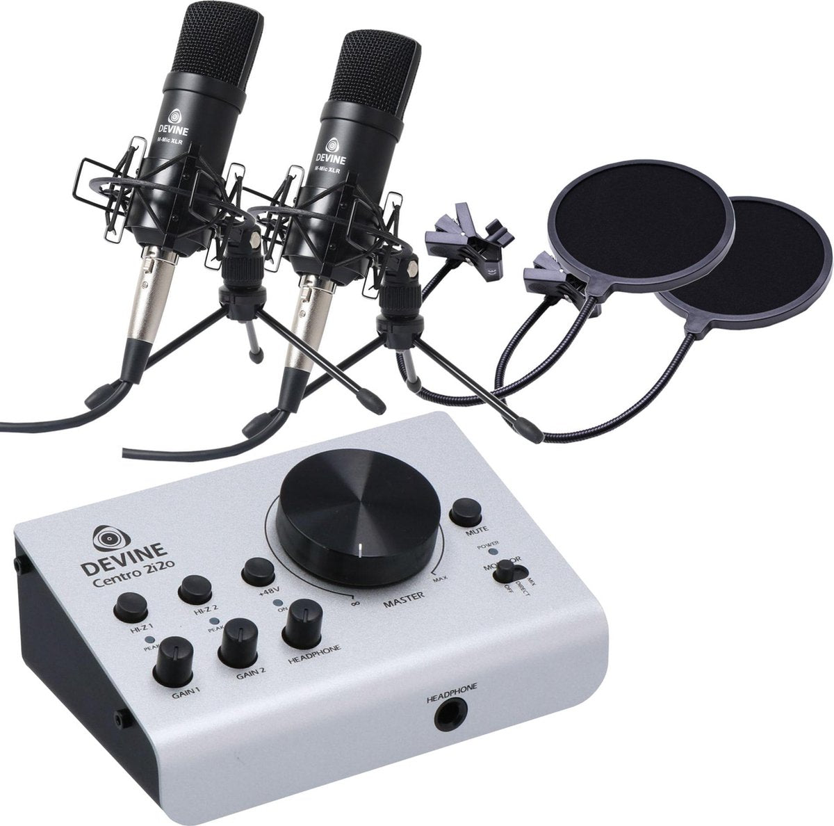 De Devine Centro is een prima audio interface tegen een zeer scherpe prijs. Neem je vocalen of podcasts op met de meegeleverde XLR-microfoons en met behulp van de eveneens meegeleverde Bigwig DAW software.
