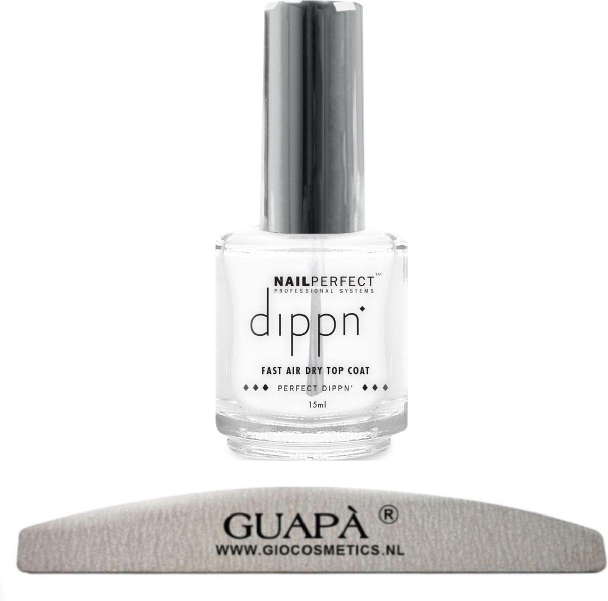 GUAPÀ® Acryl Nagels Top Coat | Dippin Top Coat | Acrylic | Sneldrogende Top Coat | High Shine Glanzend | 15 ml