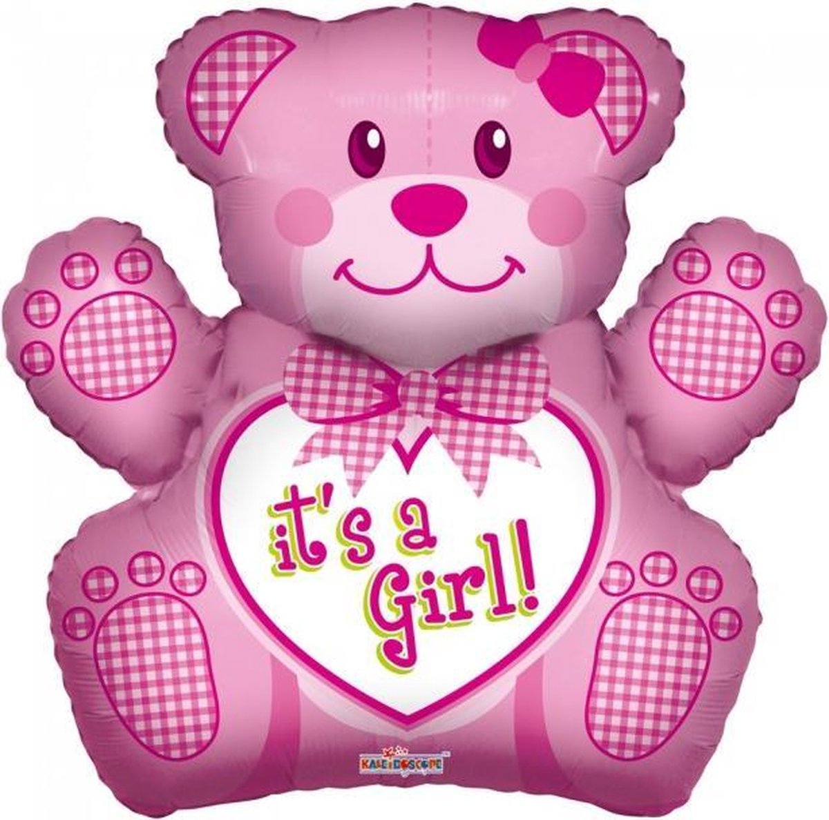 Folie ballon xl roze beer it's a girl 91