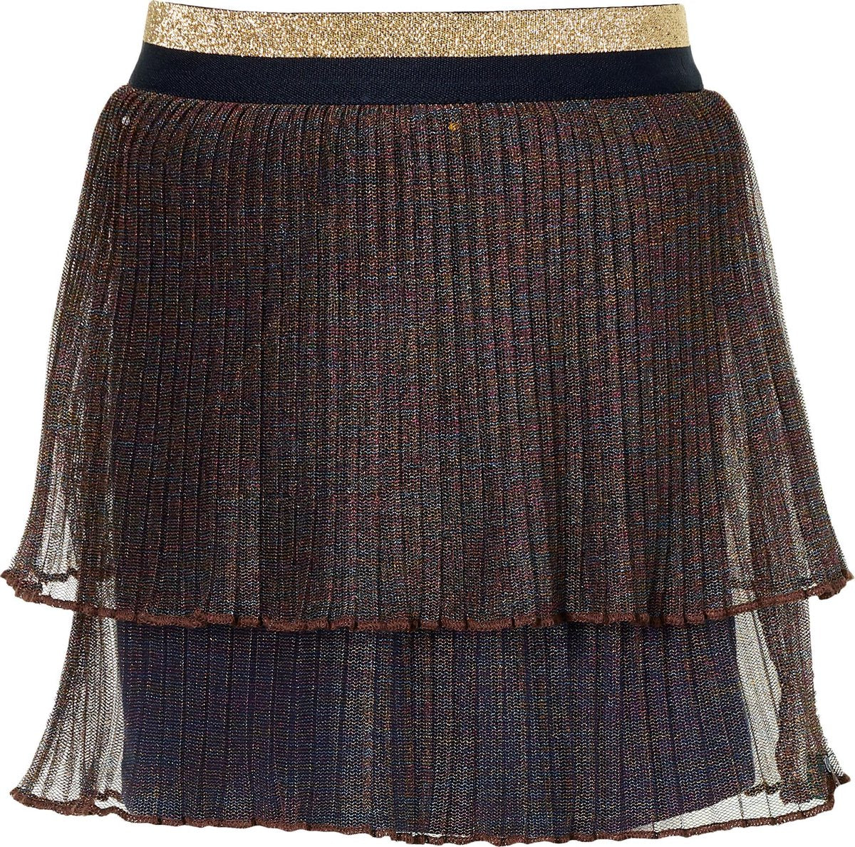 Quapi rok Doris donker blauw met glitter - maat 122/128