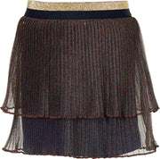 Quapi rok Doris donker blauw met glitter - maat 122/128