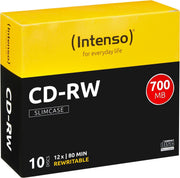 CD-RW Intenso 700MB 10pcs SlimCase 12x