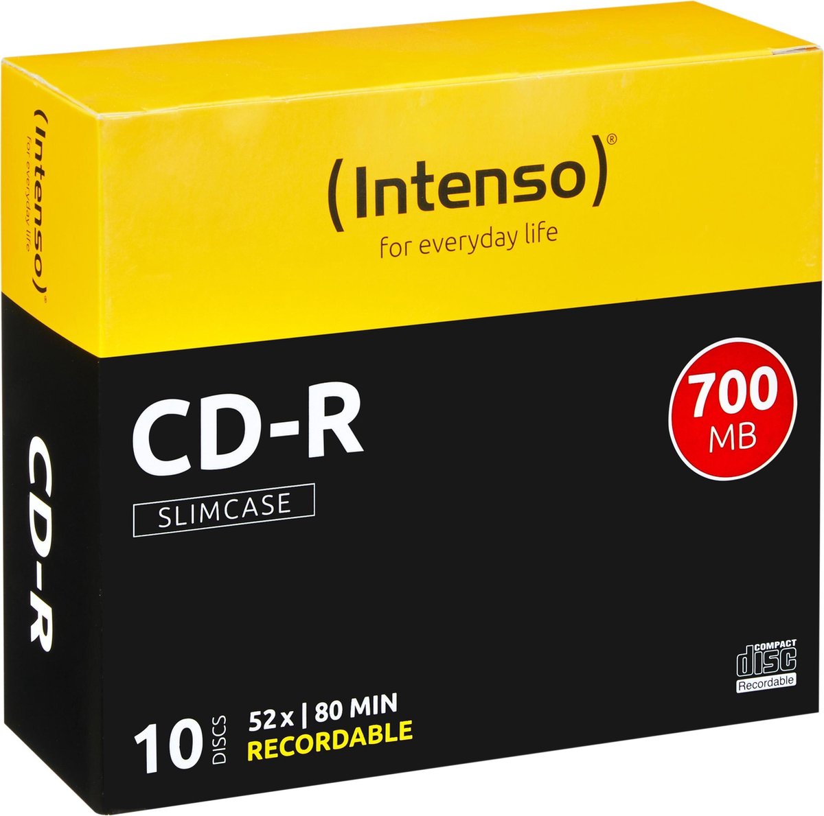 Intenso CD-R 700Mb 52x slimcase (10)