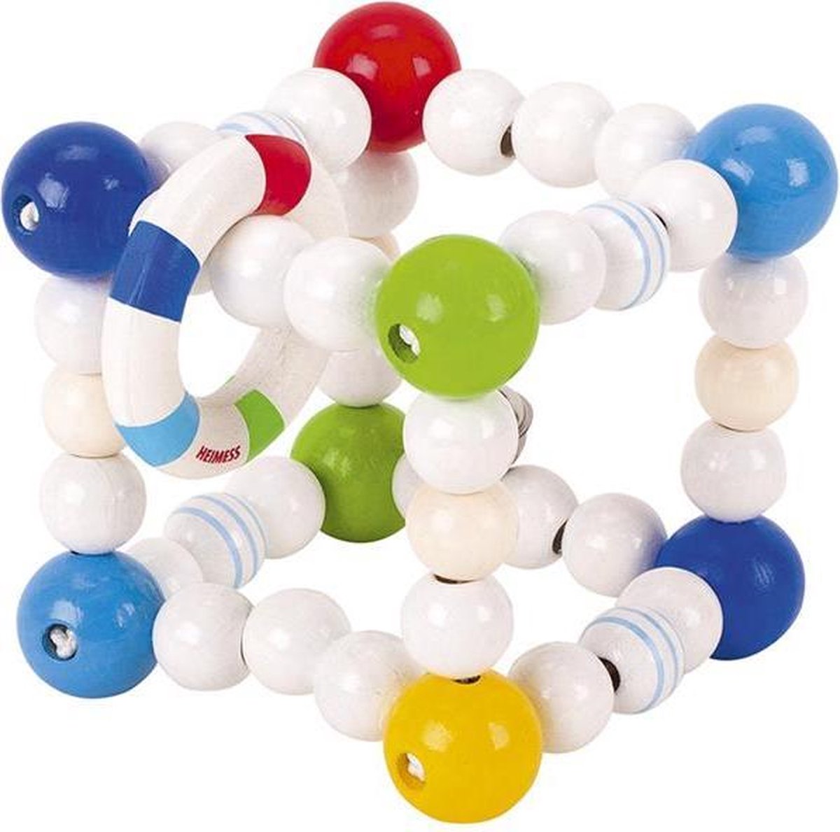 Heimess Houten Bijtring Dobbelsteen 8 Cm