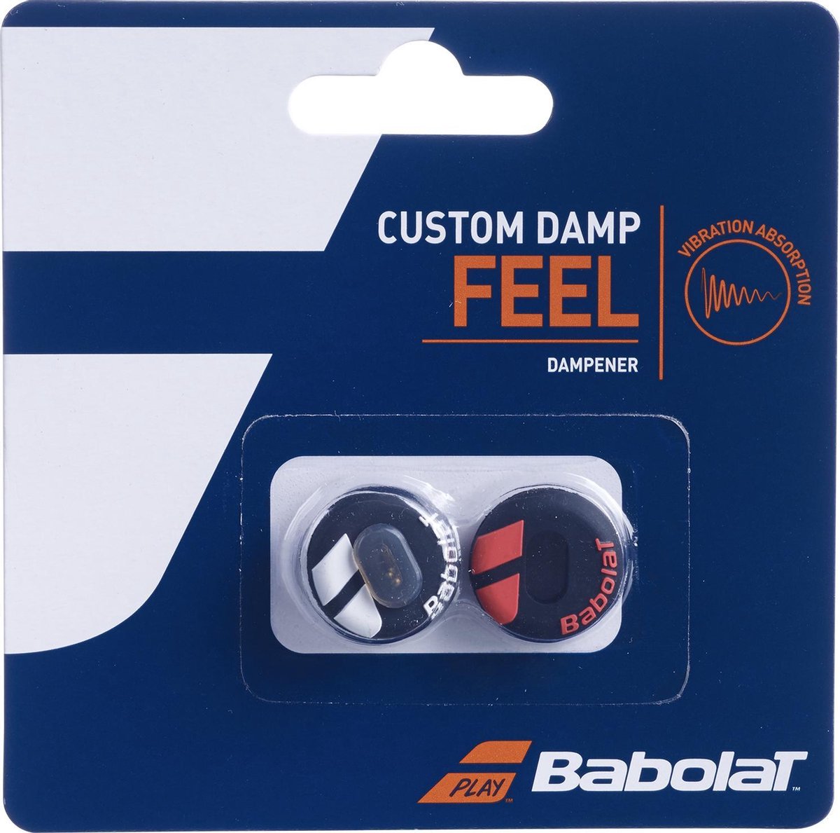 Babolat Custom Feel demper - zwart/wit/rood - 2 stuks