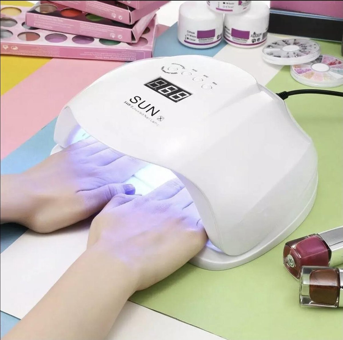 JPS SUN X5 Nageldroger 80W Professionele Nagel Lamp 45 Leds-Nagellak Droger voor alle Gel