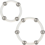CALEX STEEL BEADED SILICONE RING SET