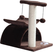 Nancy's San Fernando Krabpaal - Klimboom - Pluche - Kattenhuis - Bruin