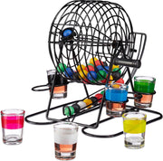 relaxdays drankspel bingo - drinkspelletje - 6 glaasjes - drankspelletje - 48 balletjes