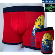 Embrator 2-stuks heren Boxer Neon print California rood maat XXL