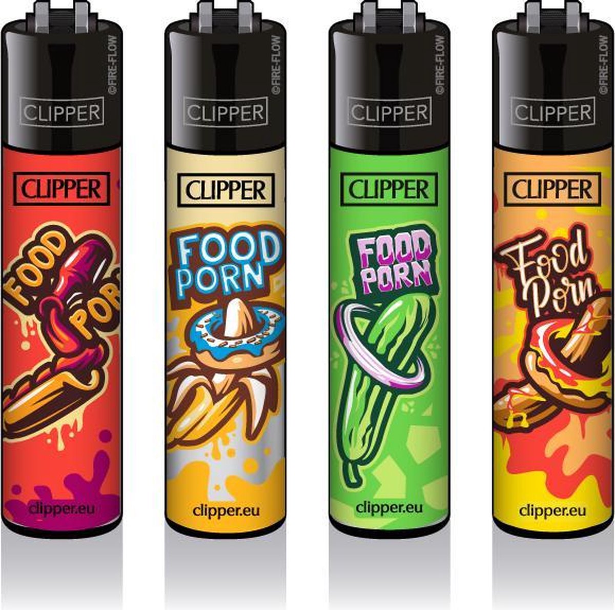 Classic Clipper Aansteker - Food Porn #2 (4 stuks)
