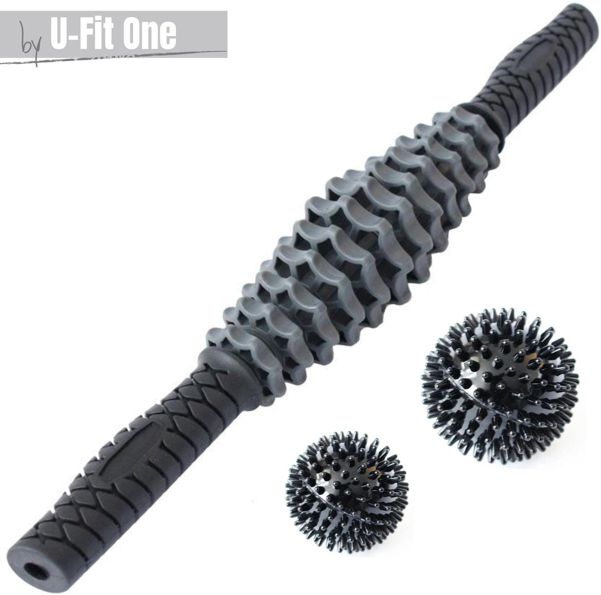 U-Fit One® 3 delige Massage roller set - massage stick - handmassage -  voeten massage - massage apparaten - foam roller - Verstelbare Massage - fysiotherapeuten - sportmassagetherapie - Massage tool -43CM