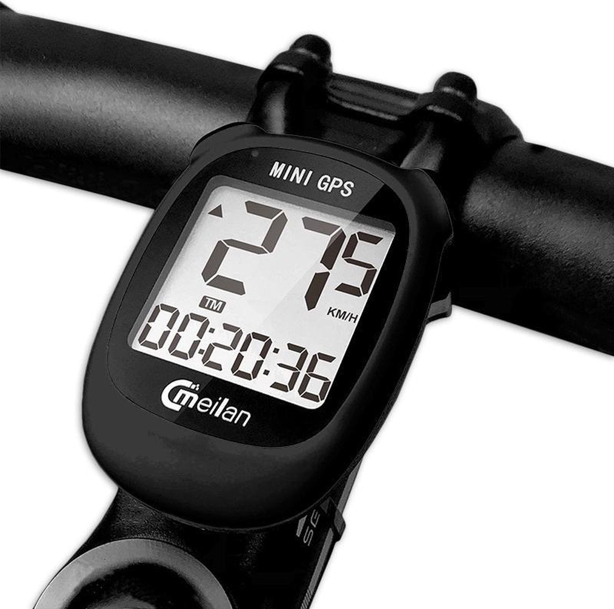 Meilan fietscomputer Mini GPS M3 - 89 gram - 1.6 inch - Zwart