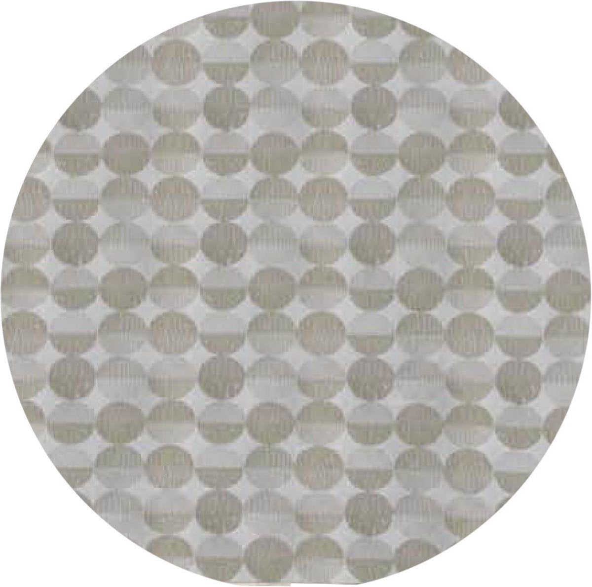 MixMamas Rond Tafelkleed Gecoat Jacquard- Ø 160 cm – Spliced Hexagon - Beige