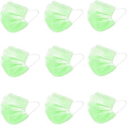 Groene Kinder Wegwerp Mondmaskers | 50 Gekleurde Mondkapjes voor Kids Groen | 14.5 x 9 cm | 3 Laags | Hoogste Kwaliteitsgarantie