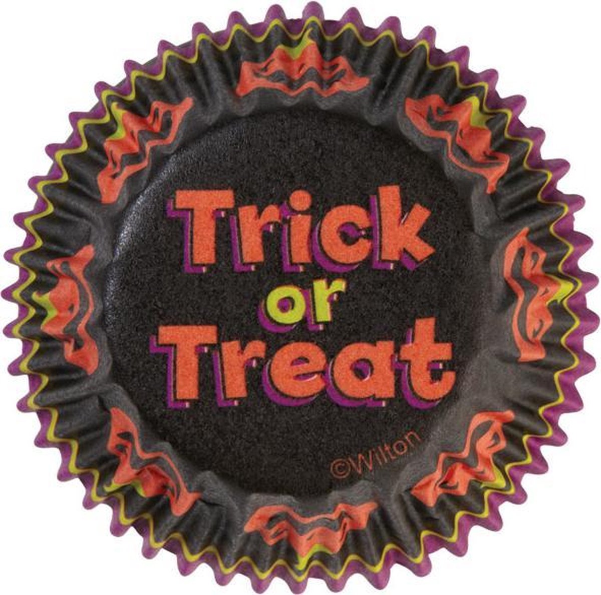 Papieren mini cupcake vormpjes "trick or treat"