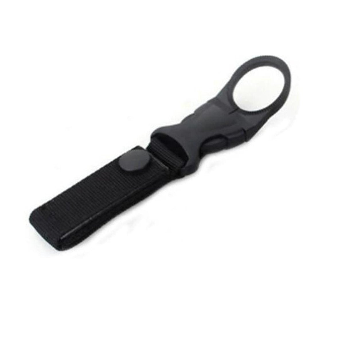 Flessen hanger - Fles Houder Universeel - Waterfles houder –  Riemhouder – 1 Stuk - Zwart