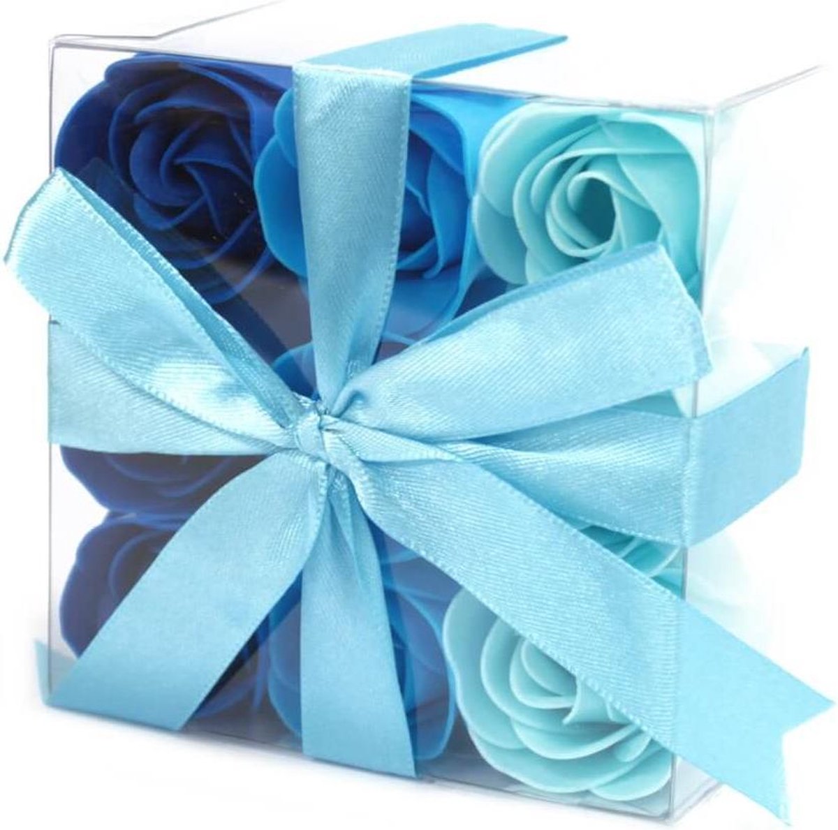 ZEEP Bloemen Blauwe rozen doosje van 9