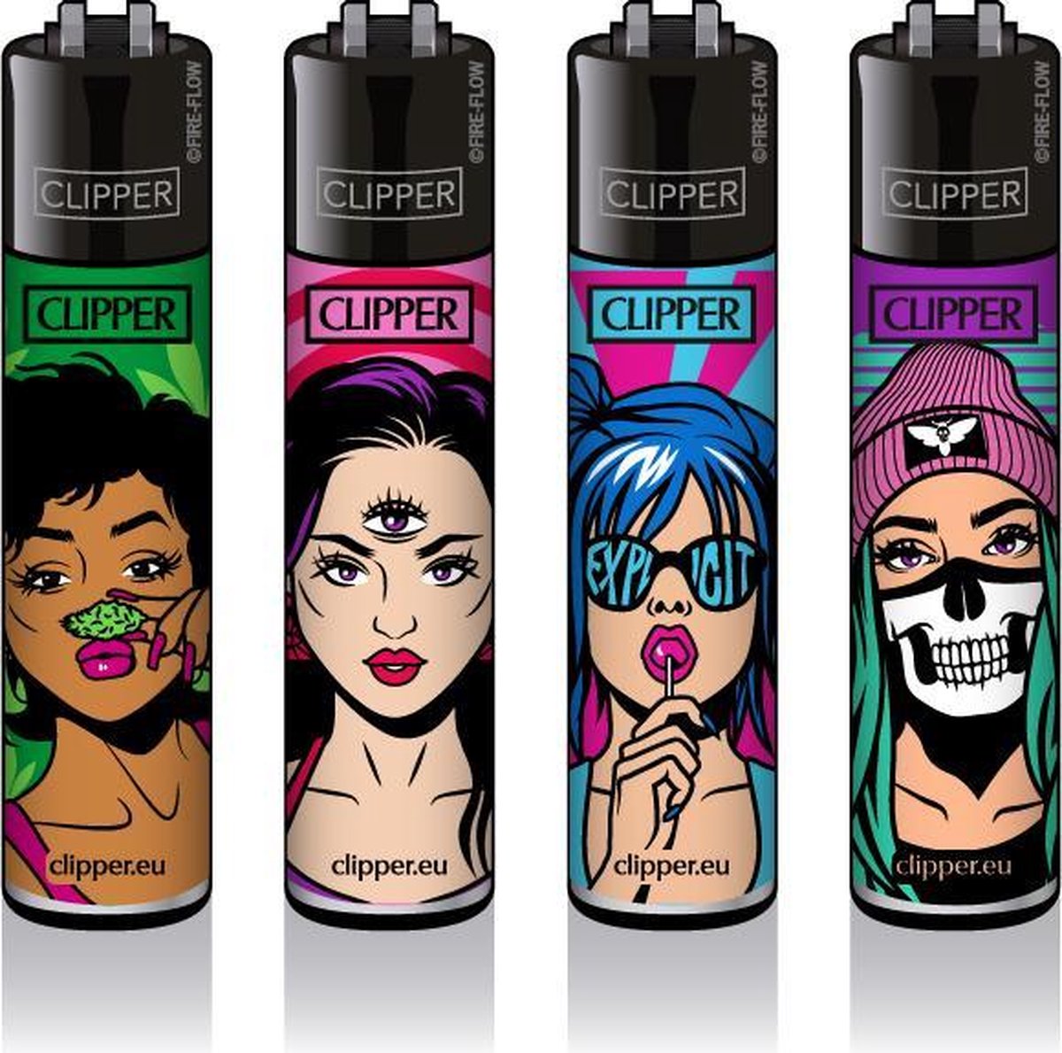 Clipper Classic Aansteker Girlz - 4 stuks