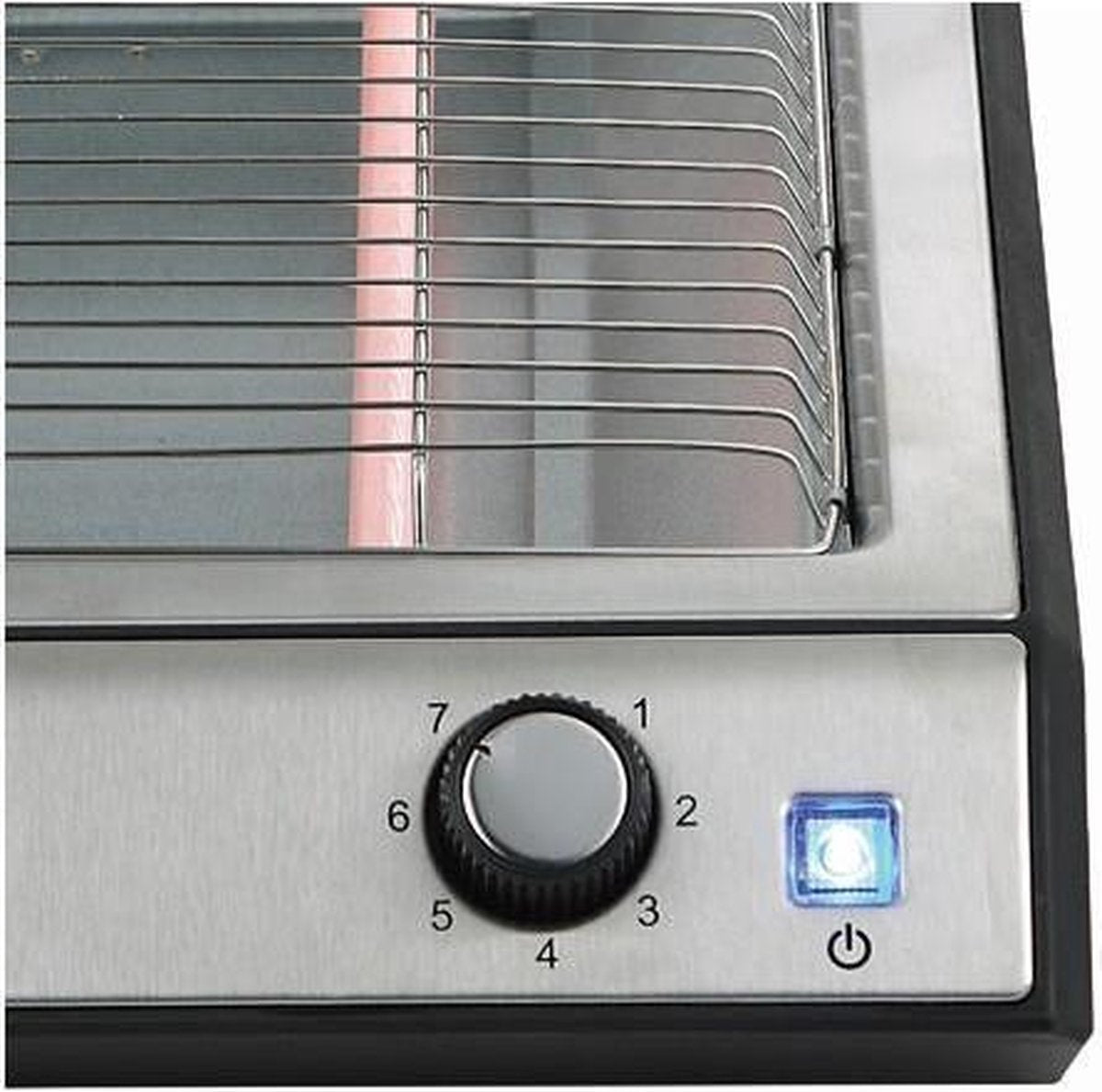 Platte broodrooster 20x25cm 700W foodies
