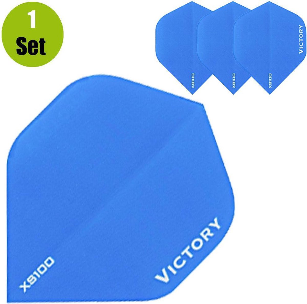 Victory Plain Dart Flights - Aqua- ()