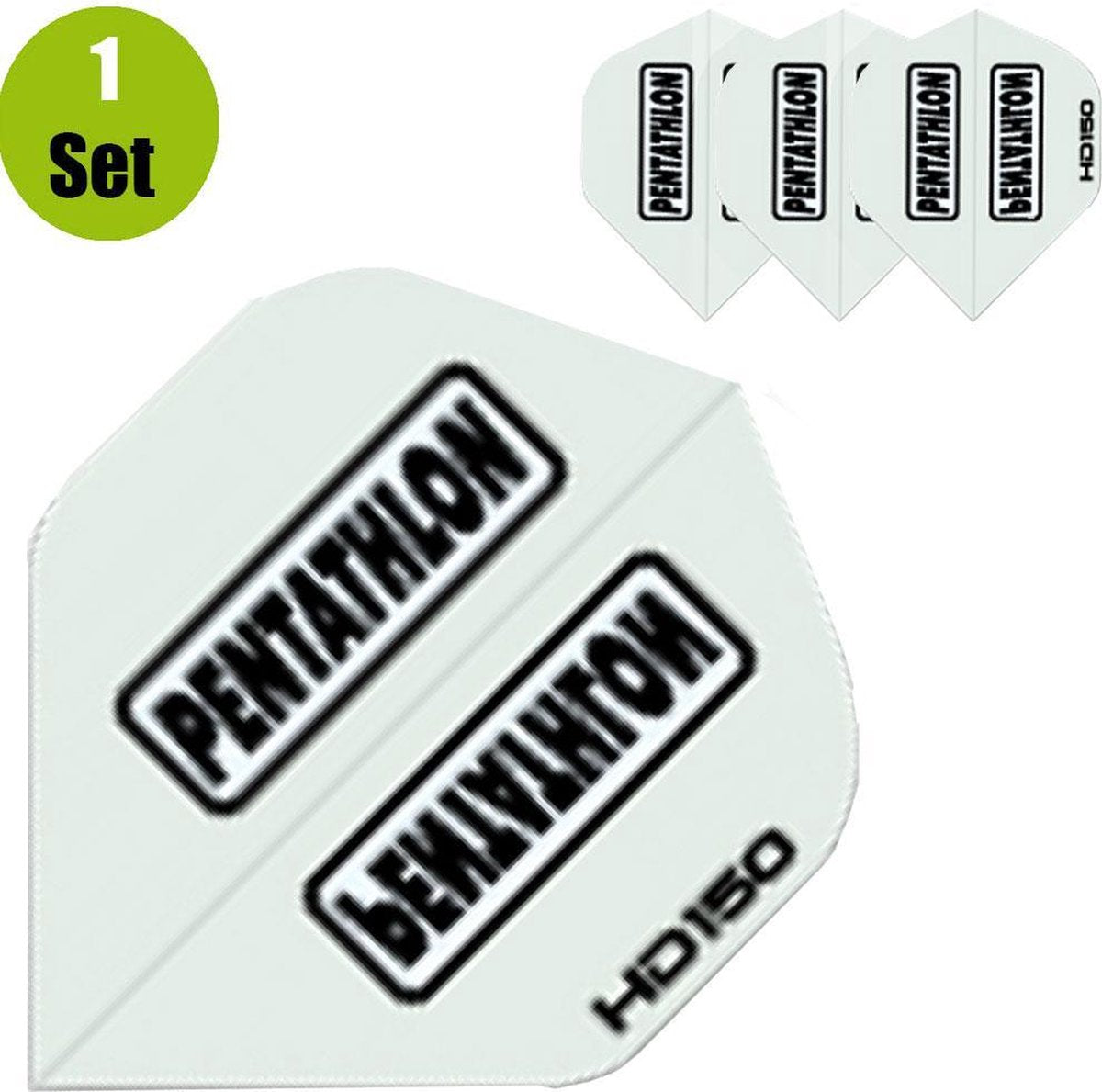 Pentathlon HD150 Dartflights - Zilver- ()