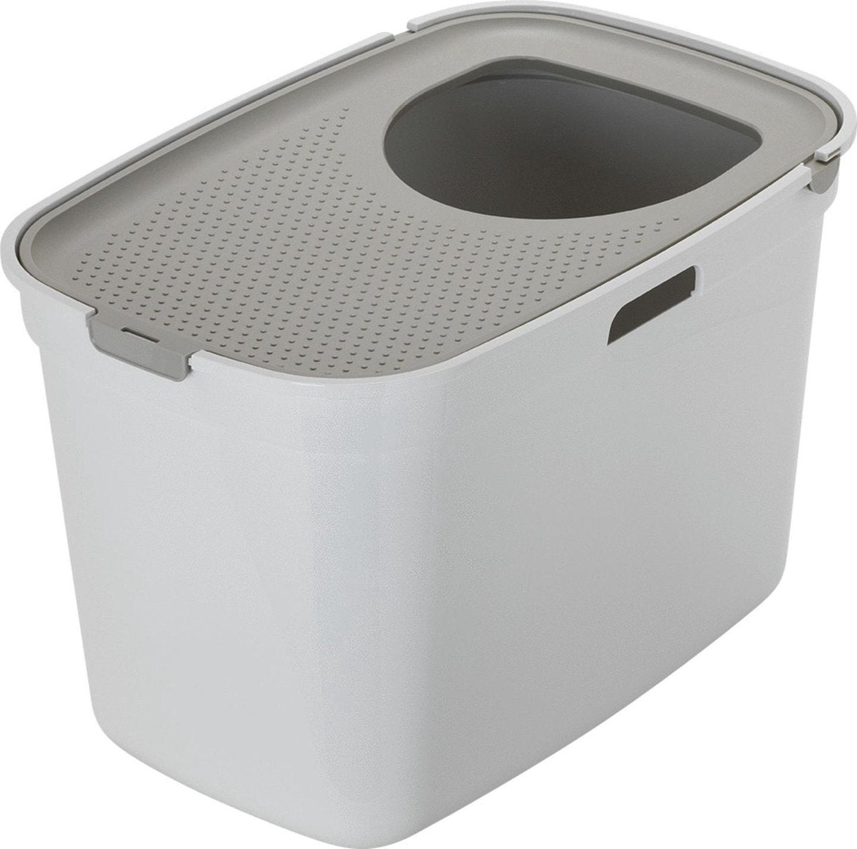 Moderna Top Cat Kattenbak - Wit/Grijs -  59 x 39 x 38 cm