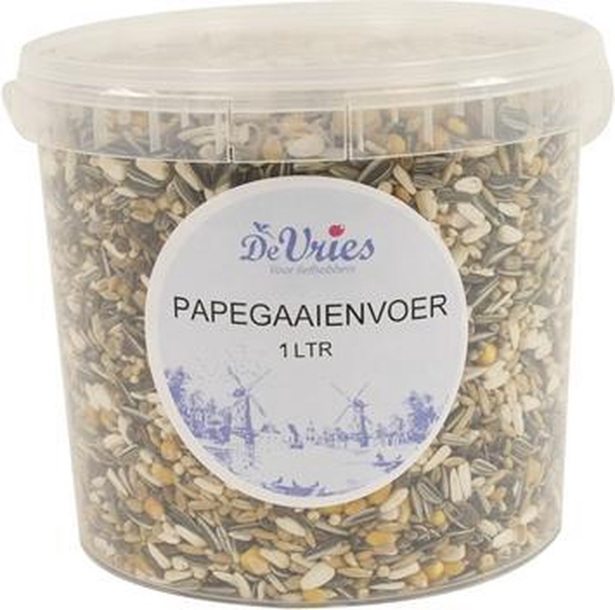 De vries papegaaienvoer - 870 ml 450 gr - 1 stuks