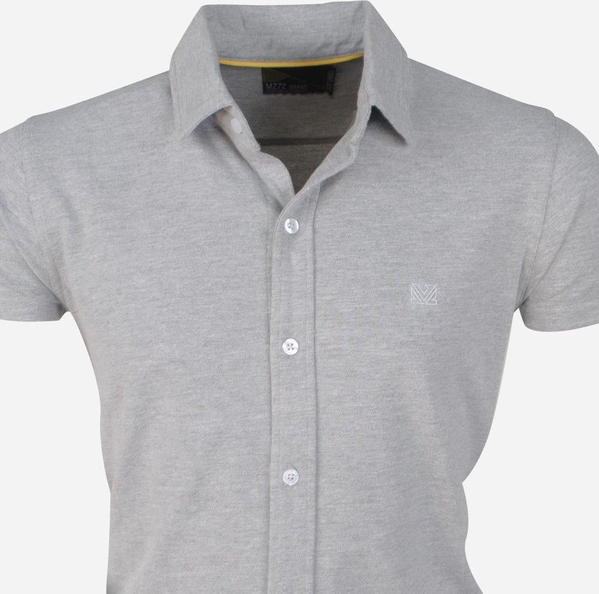MZ72 - Heren Polo Overhemd - Stretch - Priam - Grijs