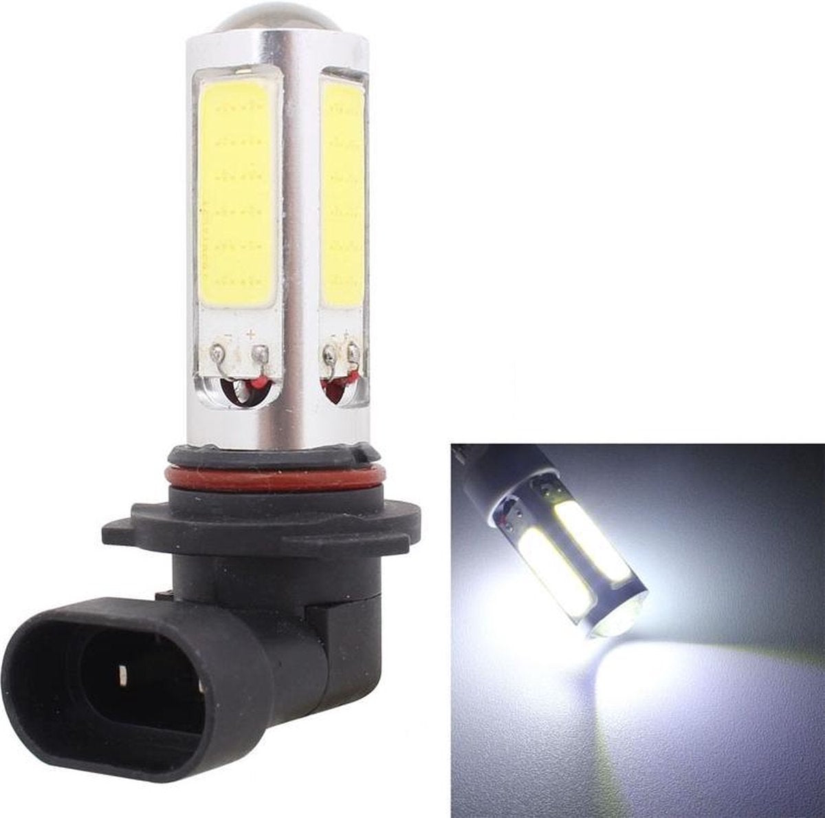 2 STKS 9005 1250LM 20 W + 5 W 5 x COB LED Wit Licht Auto Mistlamp