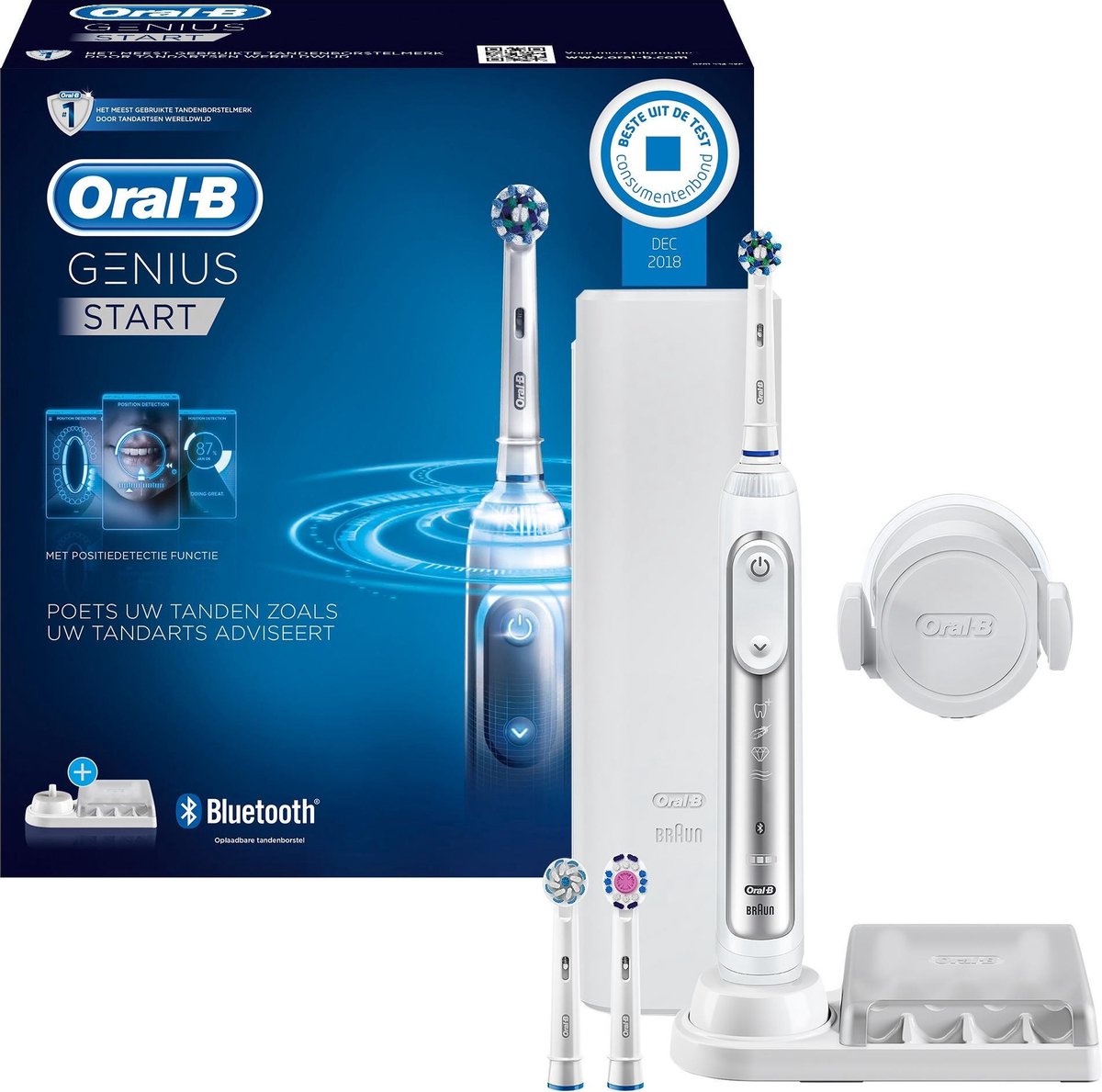 Oral-B Genius Start Silver Elektrische Tandenborstel Powered By Braun