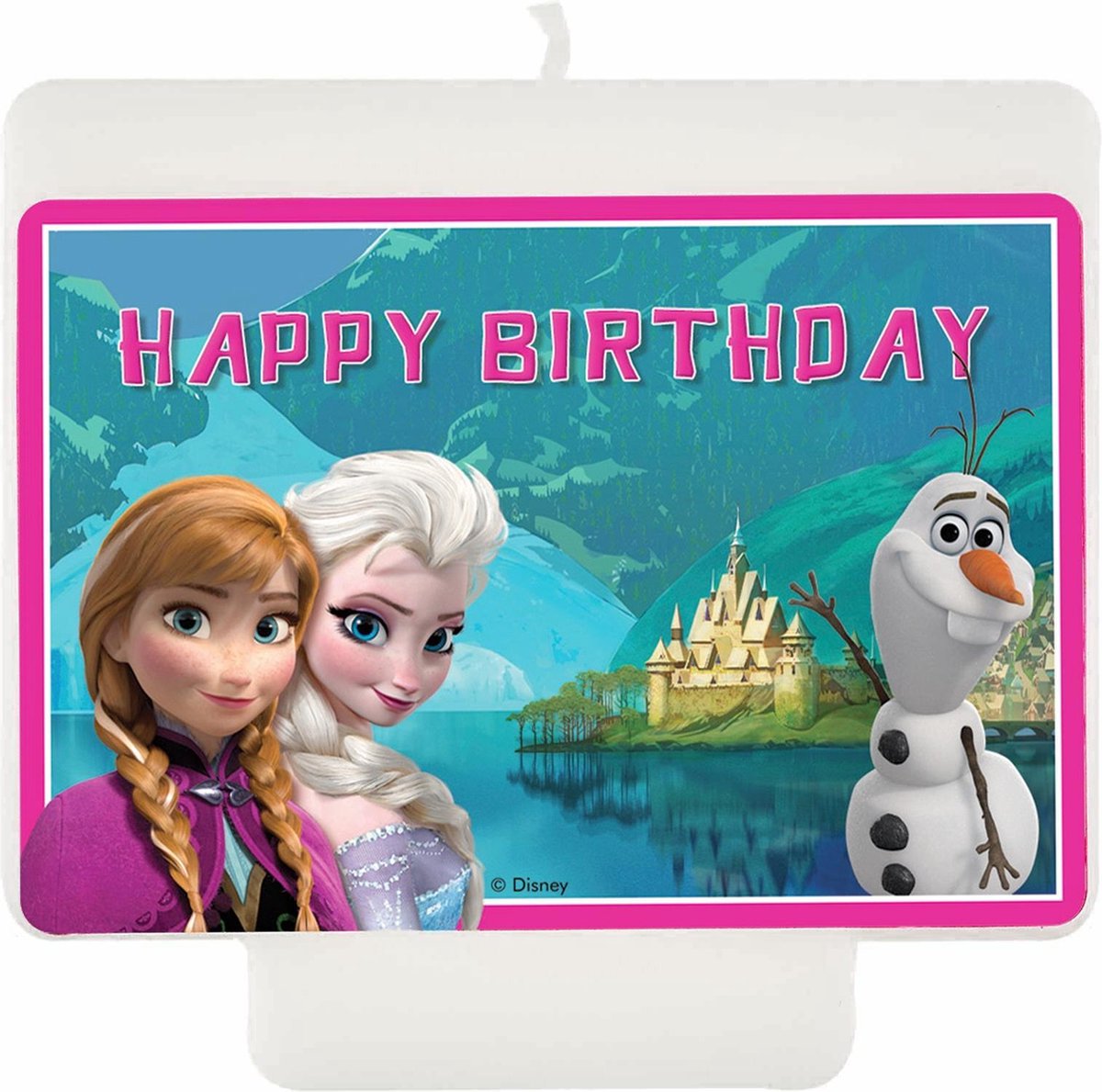 Frozen Kaars Happy Birthday 9cm