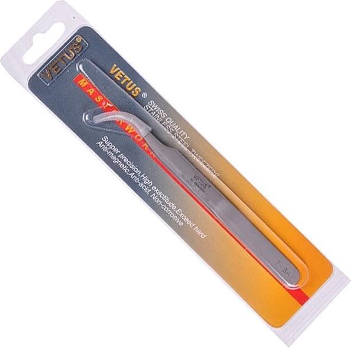 Wimperextension Tweezer Curved Vetus Silver