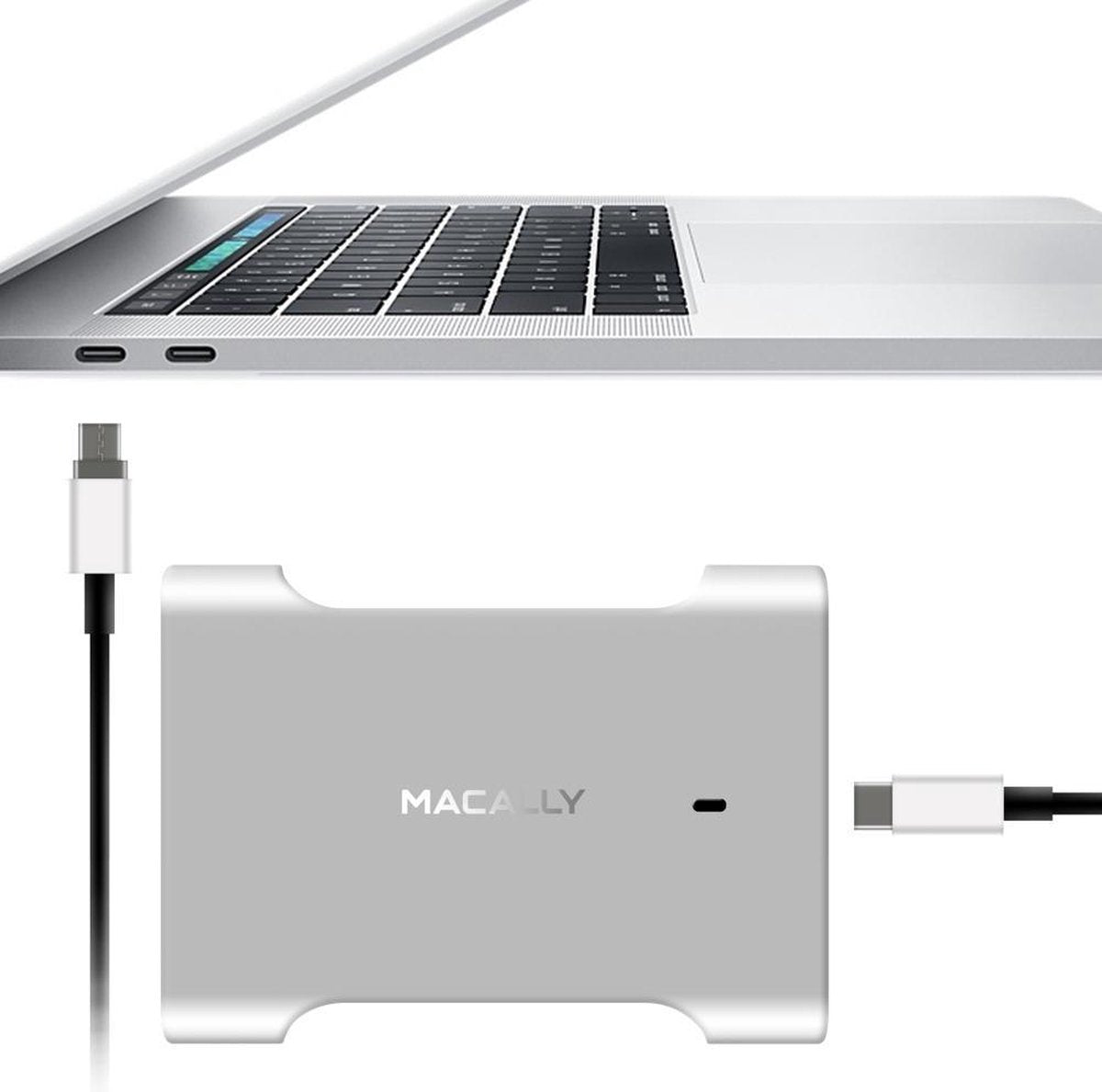 Macally CHARGER61-EU oplader met magnetische USB-C-kabel voor MacBook Pro