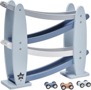 Houten racebaan blauw Kids Concept