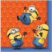 40x Minions themafeest servetten 33 x 33 cm papier - Kinderfeestje papieren wegwerp tafeldecoraties