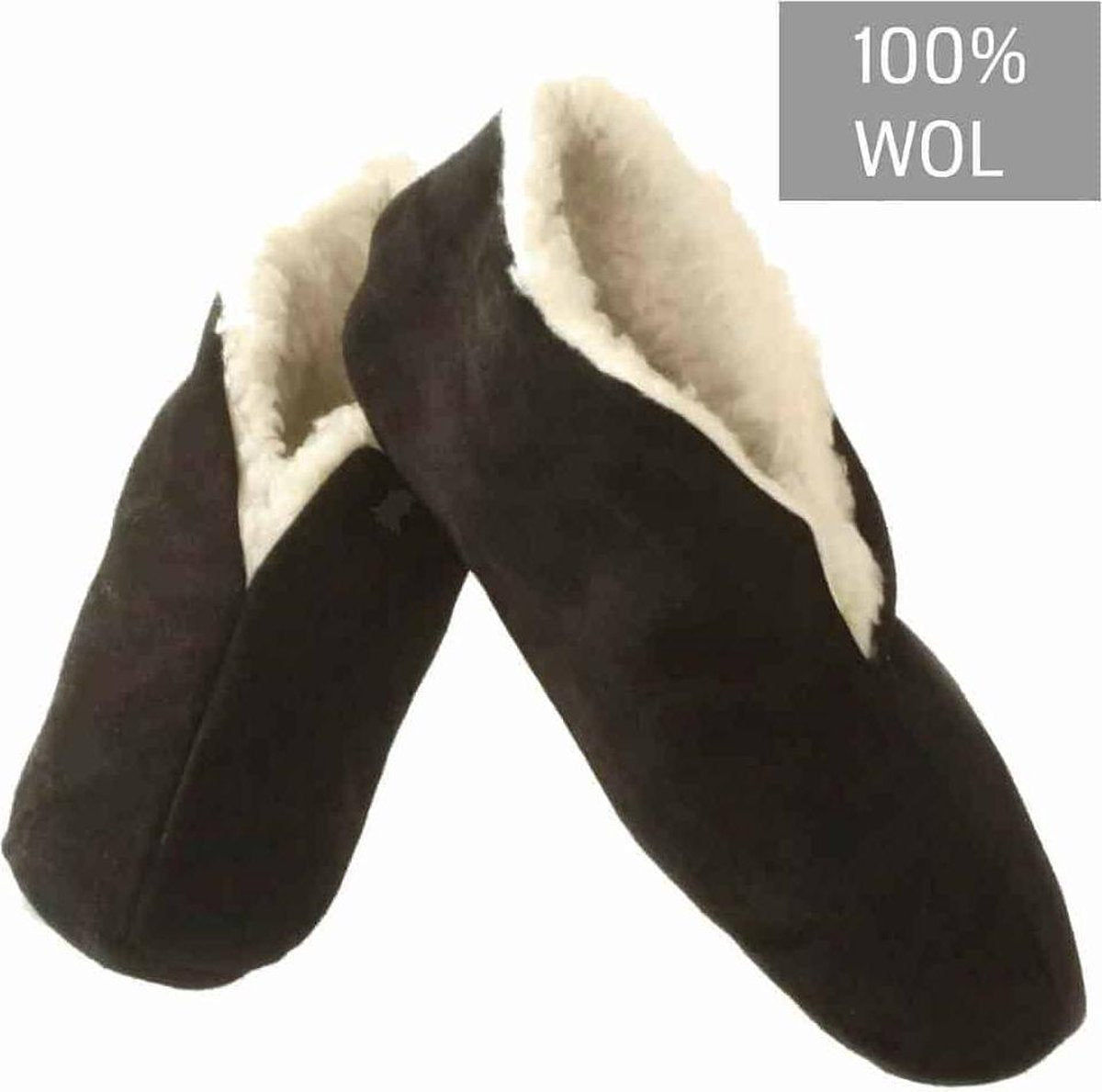 Bernardno Spaanse Sloffen Unisex - zwart - maat 39 - 100% wol