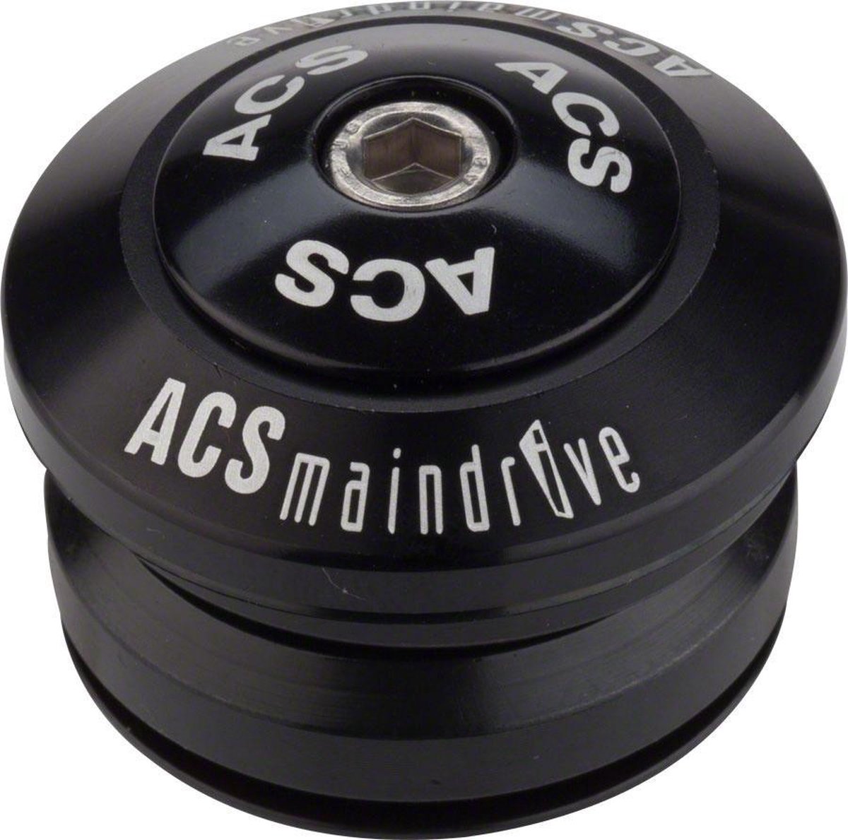 Acs Balhoofdstel Bmx 1 1/8 - 1 Inch Main Drive Combo Zwart