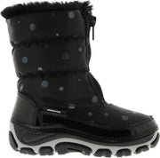 Bergstein - Snowboots/winterlaarzen BN122 met imitatiebont voor kinderen - Zwart - maat 21-22EU