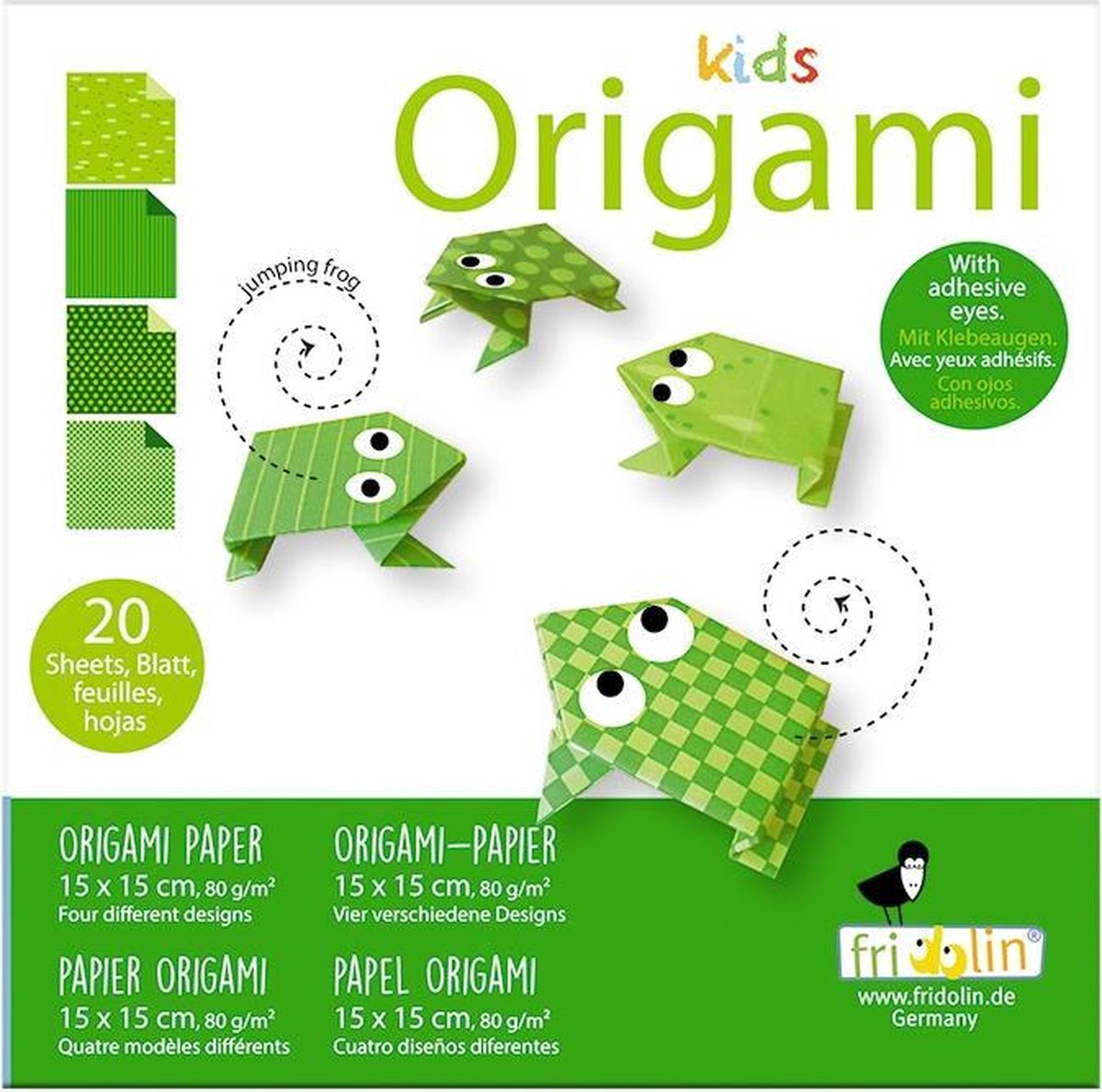Kids Origami: KIKKER 15x15cm