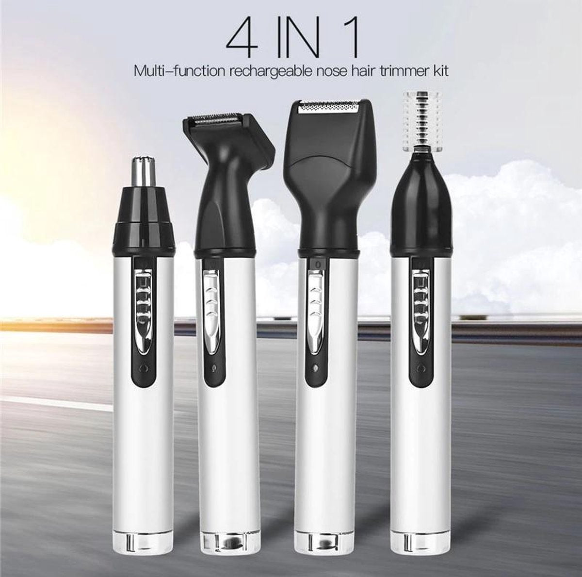 Kemei kit - Neushaar  - Oorhaar - Wenkbrauw  en Baard Trimmer - 4 in 1 Trimmerset