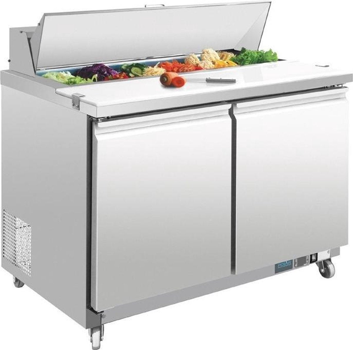 Polar 2-deurs gekoelde saladette 405ltr