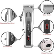 Kemei PREMIUM Hair Clipper – Tondeuse – Draadloos – Oplaadbaar - Trimmer – Haartrimmer – Tondeuse mannen – Scheerapparaat mannen -  Hair clipper - Hair trimmer - Baardtrimmer - Haartrimmer mannen